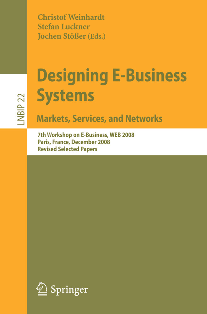 Designing E-Business Systems. Markets Services and Networks von Springer Berlin Heidelberg