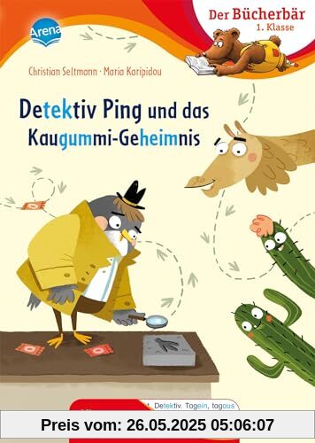 Detektiv Ping und das Kaugummi-Geheimnis: Der Bücherbär: Erstlesebuch; spannende Schulgeschichte für die 1. Klasse, mit Silbentrennung zum leichteren ... Mit Silbentrennung und Bildergeschichten)