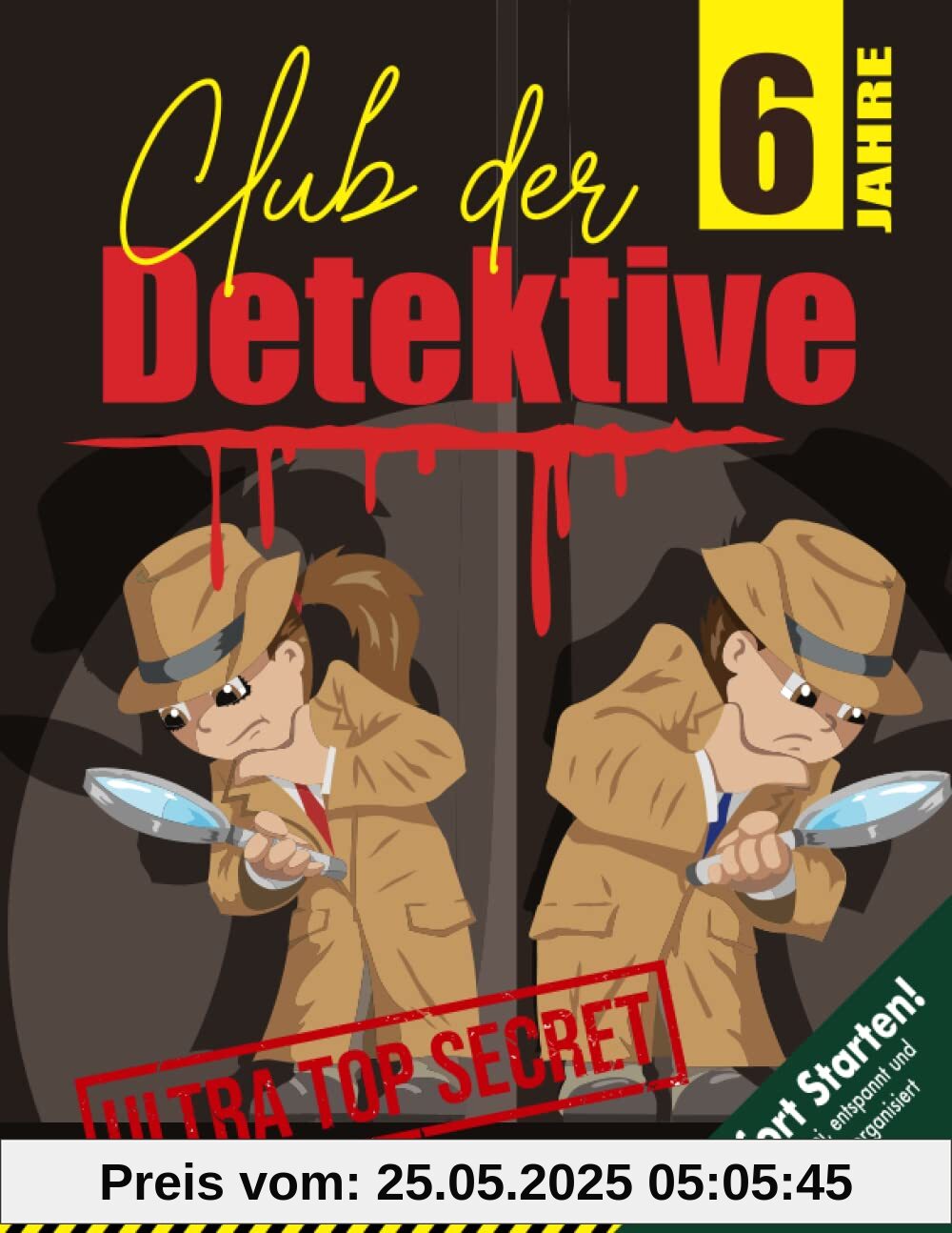 Detektiv Schnitzeljagd Kindergeburtstag ab 6 Jahren: Scharfsinnig und voller Tatendrang lösen wir spannende Fälle. Ein cooler Detektivclub, der auf euch wartet! (Bravo Schatzsuche)