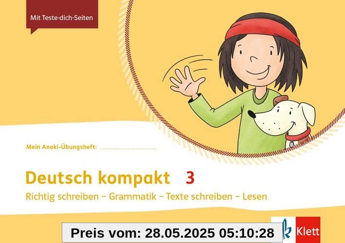 Deutsch kompakt 3: Übungsheft Klasse 3 (Mein Anoki-Übungsheft)