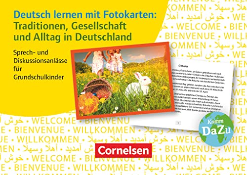 Deutsch lernen mit Fotokarten - Grundschule: Traditionen, Gesellschaft und Alltag in Deutschland - Sprech- und Diskussionsanlässe für Grundschulkinder - 72 Karten Deutsch lernen mit Fotokarten - Grundschule: Traditionen, Gesellschaft und Alltag in Deutschland - Sprech- und Diskussionsanlässe für Grundschulkinder - 72 Karten