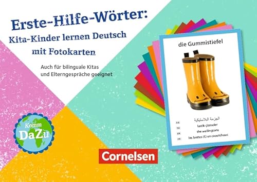 Erste-Hilfe-Wörter: Kita-Kinder lernen Deutsch mit Fotokarten: Auch für bilinguale Kitas und Elterngespräche geeignet (Deutsch lernen mit Fotokarten - Kita)