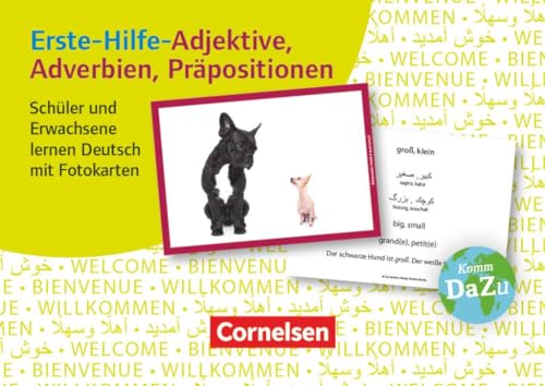 Deutsch lernen mit Fotokarten - Sekundarstufe I/II und Erwachsene: Erste-Hilfe-Adjektive, Adverbien, Präpositionen - 100 Fotokarten von Cornelsen Vlg Scriptor