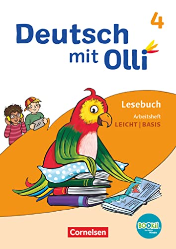 Deutsch mit Olli - Lesen 2-4 - Ausgabe 2021 - 4. Schuljahr: Arbeitsheft Leicht / Basis - Mit BOOKii-Funktion