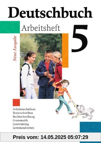 Deutschbuch Gymnasium - Allgemeine Ausgabe: 5. Schuljahr - Arbeitsheft mit Lösungen: Sprach- und Lesebuch