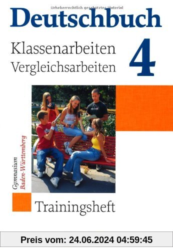 Deutschbuch Gymnasium - Baden Württemberg: Band 4: 8. Schuljahr - Klassenarbeitstrainer mit Lösungen: Trainingsheft mit Lösungen