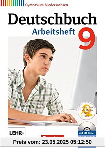 Deutschbuch Gymnasium - Niedersachsen: 9. Schuljahr - Arbeitsheft mit Lösungen und Übungs-CD-ROM