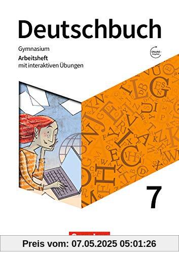 Deutschbuch Gymnasium - Zu den Ausgaben Allgemeine Ausgabe, Niedersachsen - Neue Ausgabe: 7. Schuljahr - Arbeitsheft mit interaktiven Übungen auf scook.de: Mit Lösungen