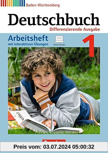 Deutschbuch - Realschule Baden-Württemberg - Bildungsplan 2016: Band 1: 5. Schuljahr - Arbeitsheft mit Lösungen und interaktiven Übungen