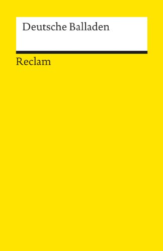 Deutsche Balladen (Reclams Universal-Bibliothek) von Reclam Philipp Jun.