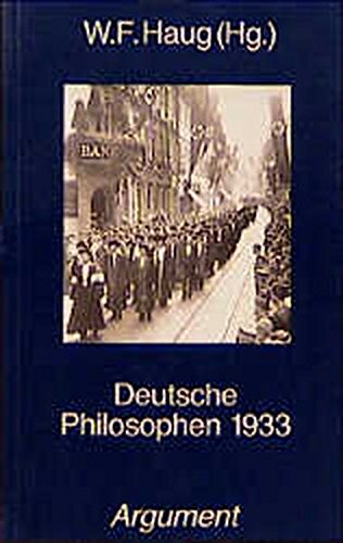 Deutsche Philosophen 1933 (Ideologische Mächte im deutschen Faschismus) von Argument Verlag mit Ariadne
