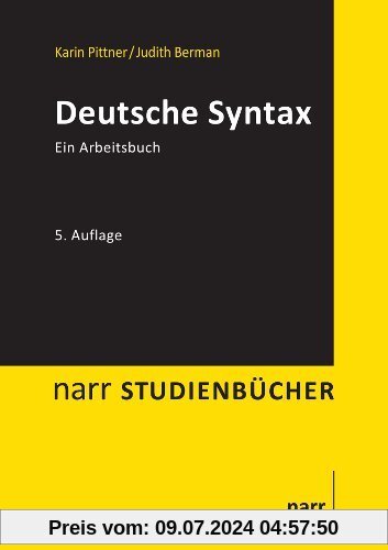 Deutsche Syntax: Ein Arbeitsbuch