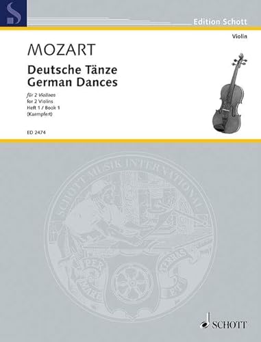 Deutsche Tänze: 2 Violinen (solistisch oder chorisch). (Edition Schott)