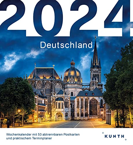 Deutschland - KUNTH Postkartenkalender 2024: Hochwertiger Tischkalender mit 53 traumhaften Postkarten (auch zum Aufhängen) (KUNTH Postkartenkalender 52 Wochen) von Kunth