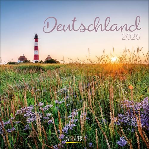 Deutschland 2026: Broschürenkalender mit Ferienterminen. Deutschland von seiner schönsten Seite. 30 x 30 cm. von Korsch Verlag