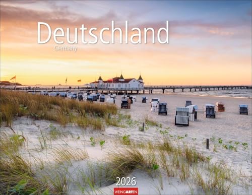 Deutschland Kalender 2026 - Germany: Deutsche Städte und Landschaften in einem großen Fotokalender. Posterkalender im Querformat 44 x 34 cm mit ... Wandkalender (Reisekalender Weingarten) von Weingarten