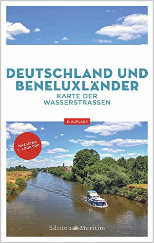 Deutschland und Beneluxländer: Karte der Wasserstraßen von Delius Klasing