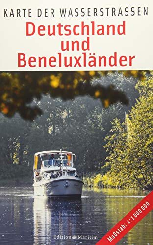 Deutschland und Beneluxländer: Karte der Wasserstraßen