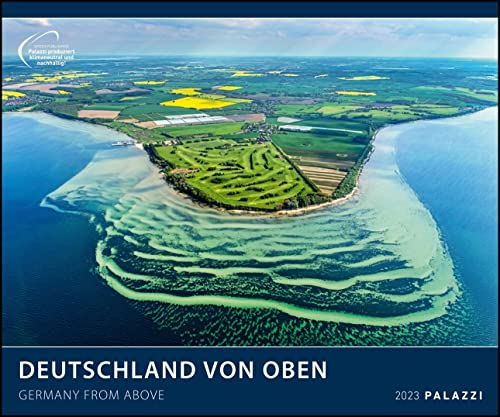 Deutschland von oben 2023 - Bildkalender 60x50 - Faszinierende Landschaften - hochwertiger Wandkalender im Querformat - Drohnenfotografie - Palazzi