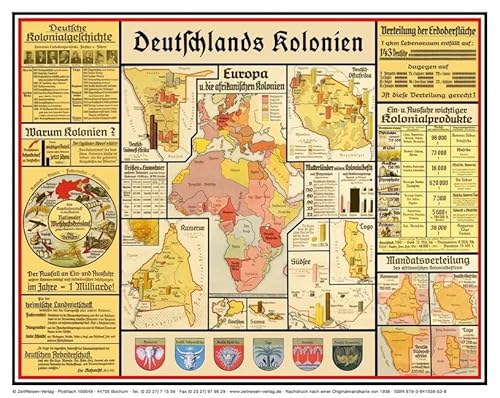 Deutschlands Kolonien: Bildwandkarte von 1938 Deutschlands Kolonien: Bildwandkarte von 1938