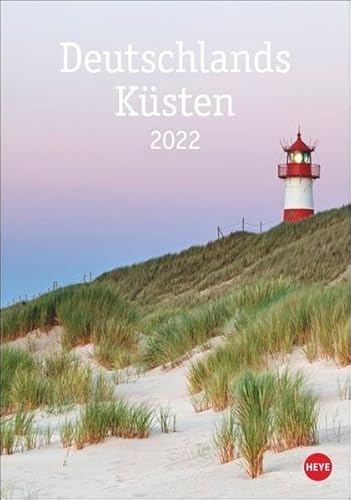 Deutschlands Küsten Kalender 2022 - Wandkalender mit Monatskalendarium - mit Platz für Termine und Notizen - 12 Farbfotos - 25 x 33,5 cm von Heye