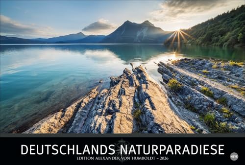 Deutschlands Naturparadiese Kalender 2026: Großer Foto-Wandkalender XL. Landschaften-Kalender 2026 mit atemberaubenden Fotos. 58 x 39 cm Querformat. (Edition Alexander von Humboldt Kalender Heye) von Heye