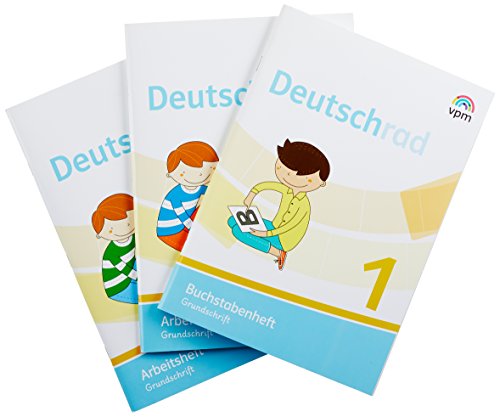 Deutschrad 1: Arbeitsheft und Buchstabenheft Grundschrift (Paket) Klasse 1 (Deutschrad. Ausgabe ab 2018) von Verlag f.pdag.Medien