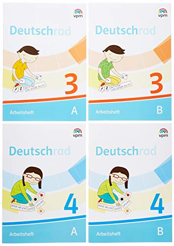 Deutschrad 3/4: Arbeitshefte Paket Klasse 3/4 (Deutschrad. Ausgabe ab 2018) von Verlag f.pdag.Medien