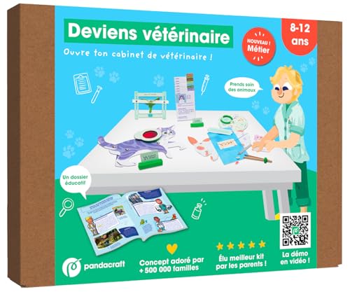 Deviens vétérinaire - kit Pandacraft 8-12 ans: Ouvre ta clinique vétérinaire et prends soin de tes patients von PANDACRAFT