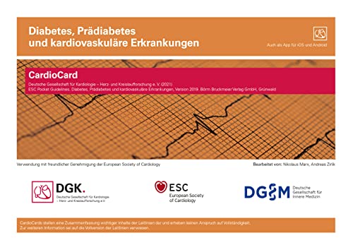 Diabetes, Prädiabetes und kardiovaskuläre Erkrankungen: CardioCard (ESC/DGK CardioCards)