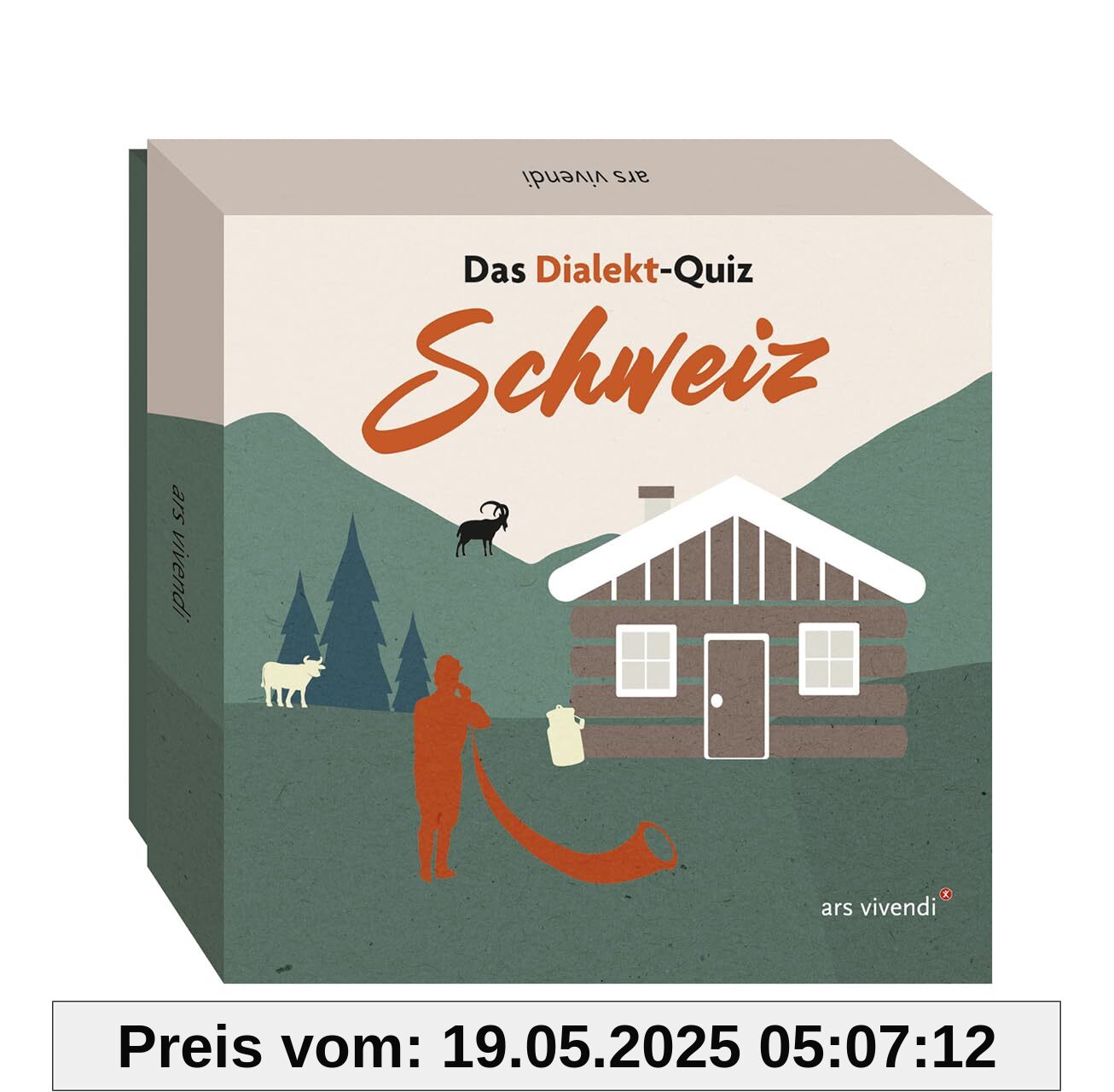 Dialekt-Quiz Schweiz: Box mit 66 Spielkarten und Anleitung