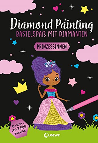 Diamond Painting - Bastelspaß mit Diamanten - Prinzessinnen: Crystal Art mit 6 Motiven und über 2.000 Diamanten - Gestalte Bilder nach dem Malen-Nach-Zahlen-Prinzip - Ab 8 Jahren Diamond Painting - Bastelspaß mit Diamanten - Prinzessinnen: Crystal Art mit 6 Motiven und über 2.000 Diamanten - Gestalte Bilder nach dem Malen-Nach-Zahlen-Prinzip - Ab 8 Jahren