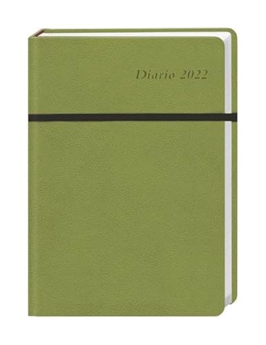 Diario Wochen-Kalenderbuch A6 grün - Terminkalender 2022 - Taschenkalender - Wochenplaner - mit Softcover, Gummiband, Lesebändchen und Einstecktasche - 10,3 x 15 cm von Heye Kalender