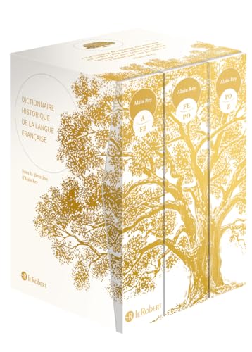 Dictionnaire Historique de la langue française - coffret 3 volumes - blanc: Coffret en 3 volumes, blanc von LE ROBERT