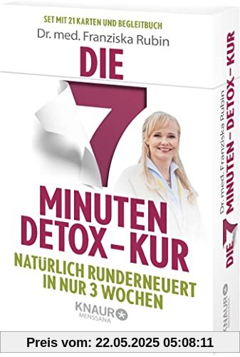 Die 7-Minuten-Detox-Kur: Natürlich runderneuert in nur 3 Wochen. Die Gesundheits-Box mit 21 Karten zum Entschlacken und Wohlfühlen. Inklusive Anleitungsbuch.