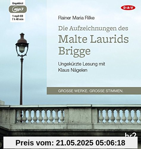 Die Aufzeichnungen des Malte Laurids Brigge: Ungekürzte Lesung (1 mp3-CD)