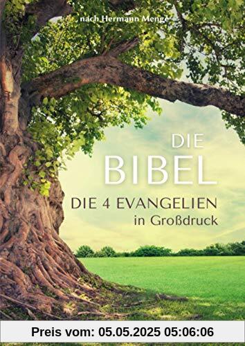 Die Bibel nach Hermann Menge: Die 4 Evangelien in Großdruck