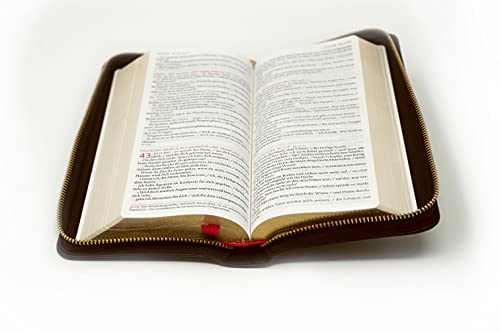 Die Bibel: Taschenausgabe in braunem Echtleder: Einheitsübersetzung von Katholisches Bibelwerk