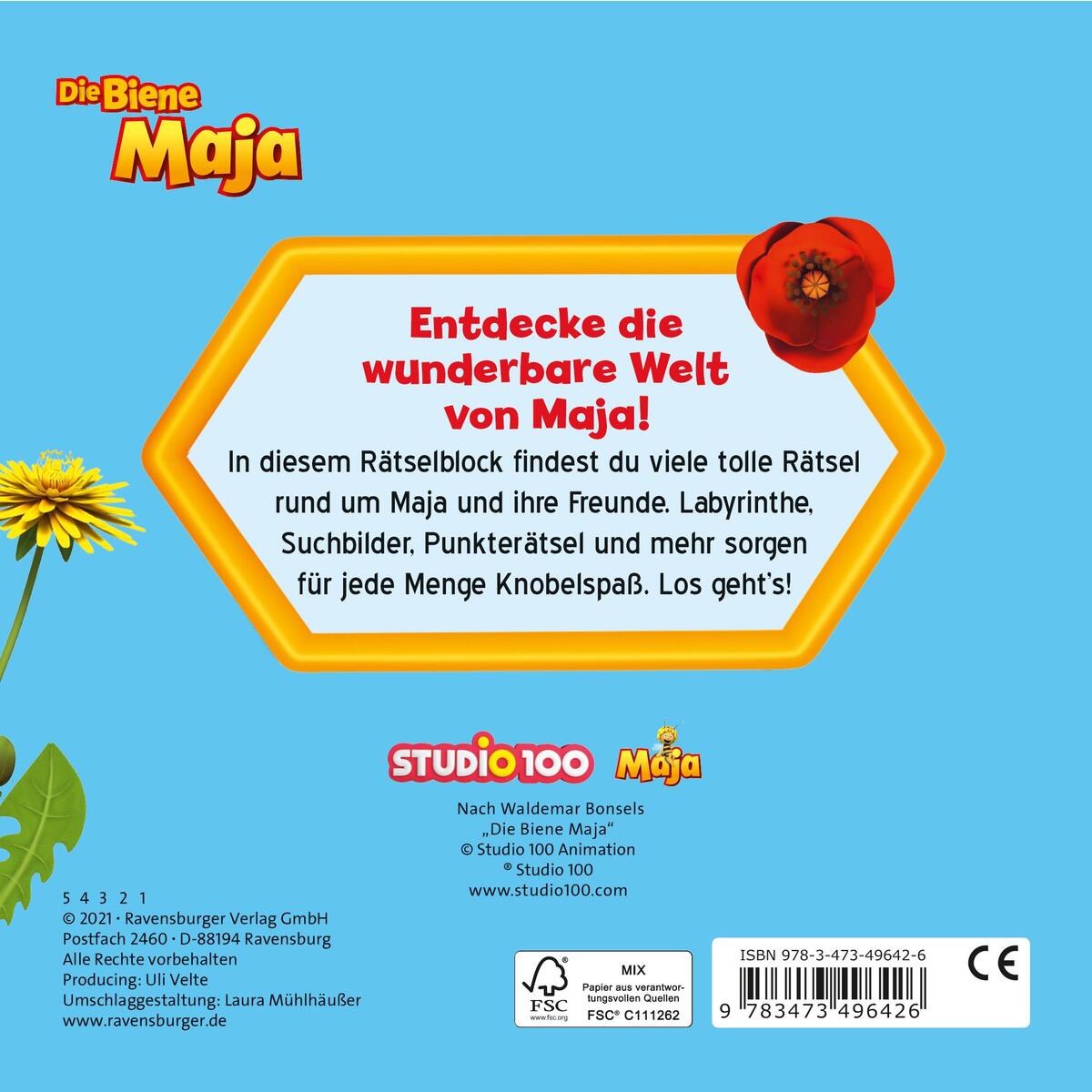 Die Biene Maja: Mein Rätselblock Die Biene Maja: Mein Rätselblock von Ravensburger Verlag