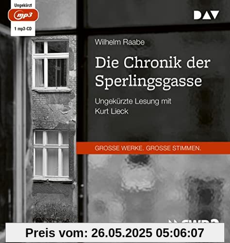 Die Chronik der Sperlingsgasse: Ungekürzte Lesung mit Kurt Lieck (1 mp3-CD)