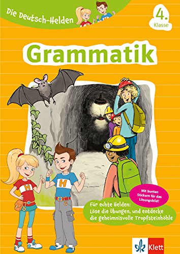 Klett Deutsch Grammatik 4. Klasse: Deutsch-Übungsheft für die Grundschule mit Stickern (Die Deutsch-Helden)