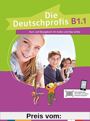 Die Deutschprofis B1.1: Kurs- und Übungsbuch mit Audios und Clips online