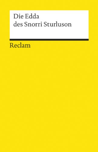 Die Edda des Snorri Sturluson von Reclam Philipp Jun.