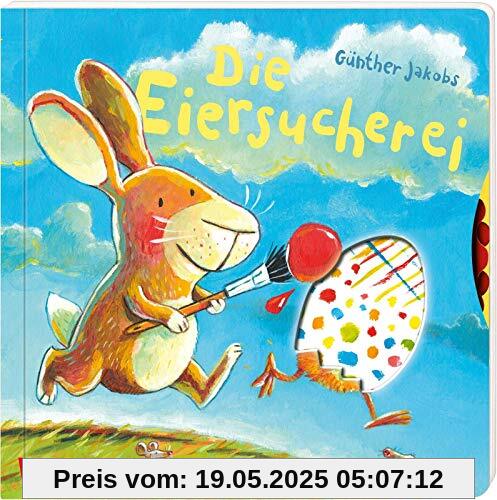 Die Eiersucherei: Osterbuch mit Drehscheiben und Reimen ab 2 Jahren