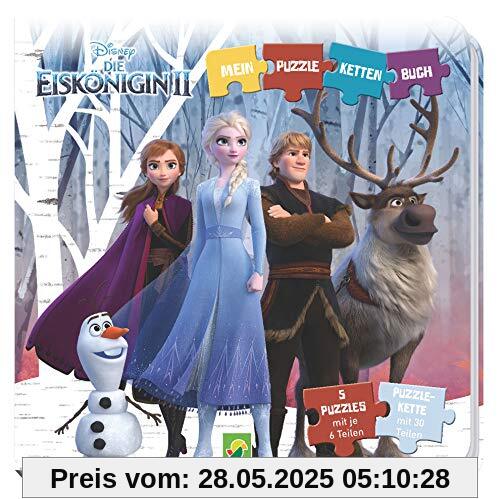 Die Eiskönigin 2 - Puzzle-Ketten-Buch: Mit 5 Puzzles mit je 6 Teilen