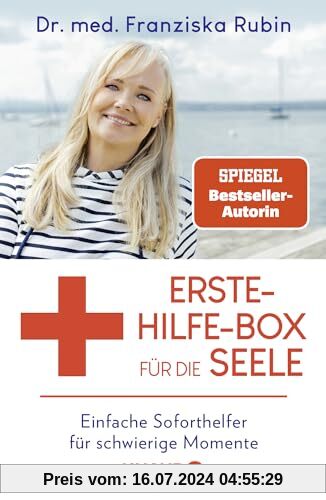 Die Erste-Hilfe-Box für die Seele: Einfache Soforthelfer für schwierige Momente. Set mit 21 Karten und Begleitbuch