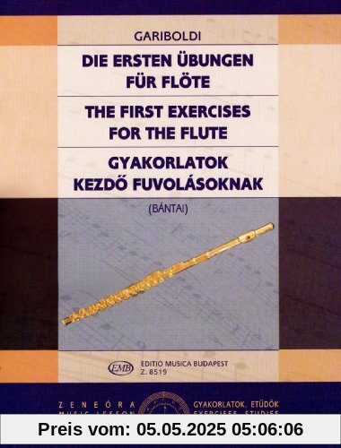 Die Ersten Uebungen. Flöte
