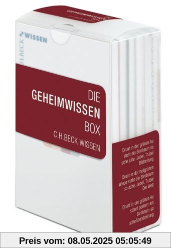 Die Geheimwissen Box: Enthält: 2133 Reinalter, Die Freimaurer; 2023 Edighoffer, Die Rosenkreuzer; 2383 Auffarth, Die Ketzer; 2082 Behringer, Hexen; 2340 Schwerhoff, Die Inquisition Die Geheimwissen Box: Enthält: 2133 Reinalter, Die Freimaurer; 2023 Edighoffer, Die Rosenkreuzer; 2383 Auffarth, Die Ketzer; 2082 Behringer, Hexen; 2340 Schwerhoff, Die Inquisition
