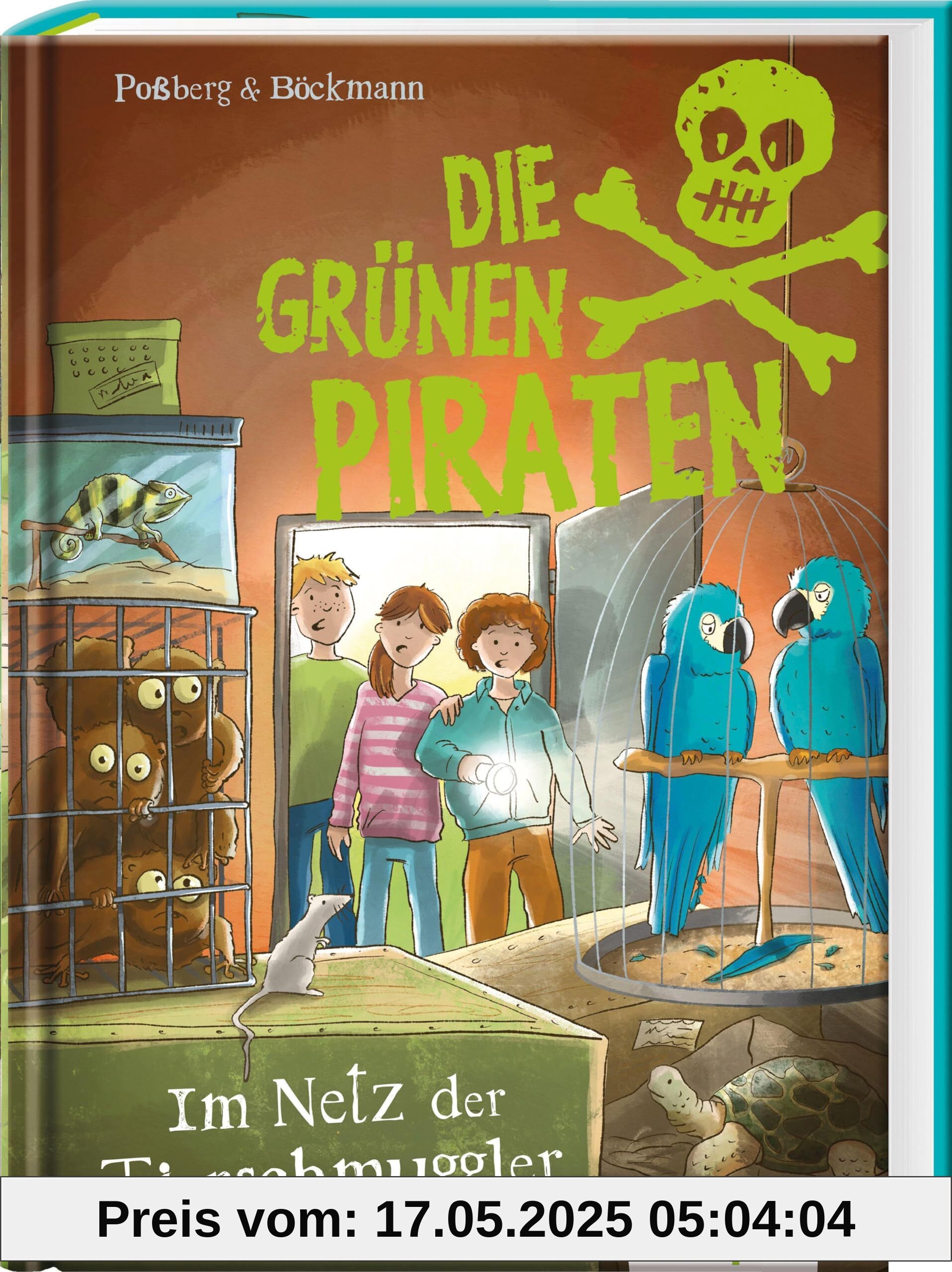 Die Grünen Piraten – Im Netz der Tierschmuggler: Die spannende Detektivreihe zum Thema Natur und Umwelt – Kinderbuch ab 8 Jahren für Jungen und Mädchen mit vielen Extra-Mitmach-Seiten