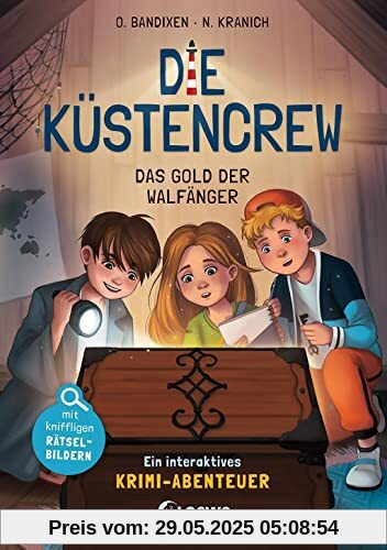 Die Küstencrew (Band 1) - Das Gold der Walfänger: Interaktives Krimi-Abenteuer mit kniffligen Rätsel-Bildern - Spannender Mitmach-Krimi an der Nordsee für Kinder ab 9 Jahren